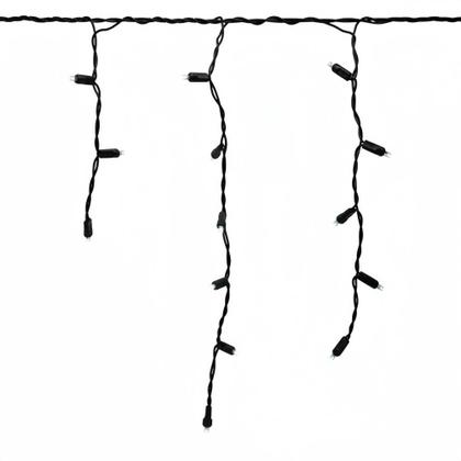 Imagem de Cascata 400 Led Fixo Prova D'água Bivolt Fio Branco ou Verde 10m Uso Externo Natal