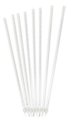 Imagem de Cascata Bastão LED Chuva Meteoro Natal Snowfall 8 Tubos 50cm Luz Branca Bivolt 288 LEDs