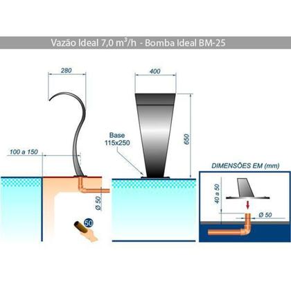 Imagem de Cascata Canyon Pratic Jr Aço Inox 304 - Sodramar