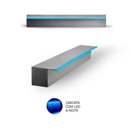 Imagem de Cascata De Embutir 100cm Lâmina Curta Led Rgb - Inox 304