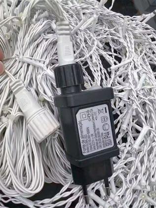 Imagem de Cascata De Natal 350 LEDS Bivolt 8 Funções 10metros Uso Externo Conectores Macho e Fêmea Pisca