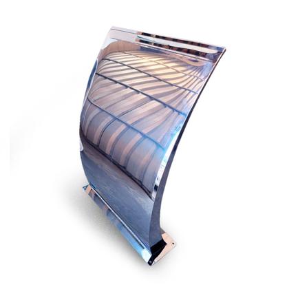 Imagem de Cascata De Piscina Wave Wall 80 X 50 Cm Polido Espelhado