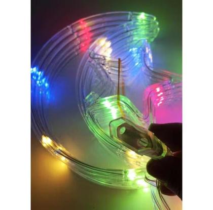 Imagem de Cascata Decoração Natal Fio De Fada Lua E Estrela 115 Leds