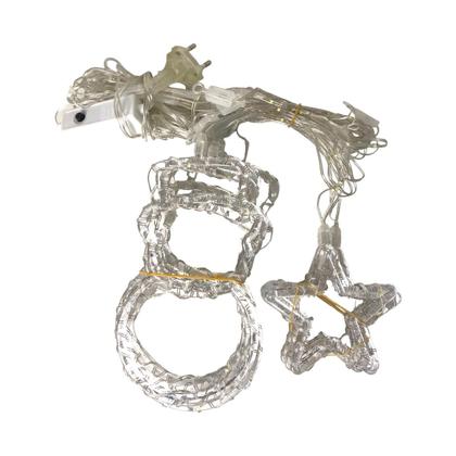 Imagem de Cascata Enfeite Decoração Natal Luz Led C/Fio Fada 2,5m