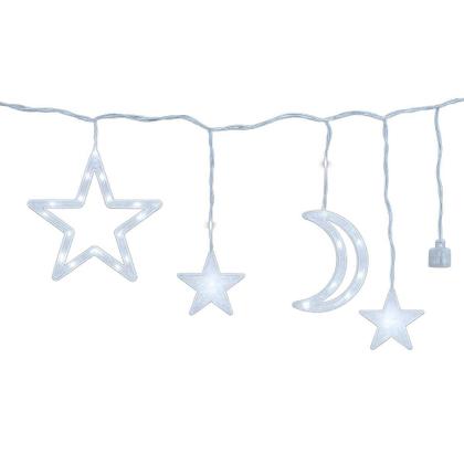 Imagem de Cascata Led com Estrelas e Lua Decoração de Natal 220v - Outras Marcas