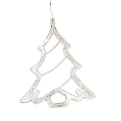 Imagem de Cascata Natalina 120 LEDs Branco Quente 8 Funções 25m 127v