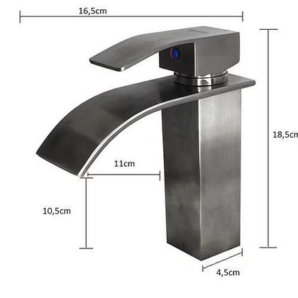 Imagem de Cascata torneira misturador monocomando aço inox 304