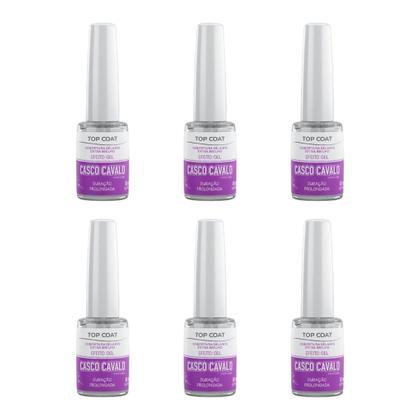 Imagem de Casco de Cavalo Trop Care Efeito Gel Top Coat 8ml -Kit C/6un