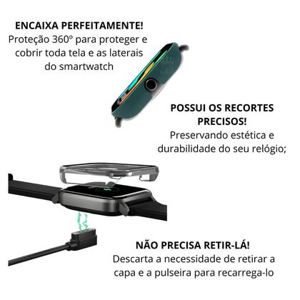 Imagem de Case Acrilico Com Tela De Vidro Para Haylou Rs4 Plus