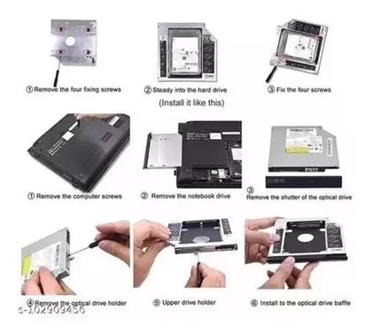 Imagem de Case Adaptador Caddy HD/SSD/DVD p/ Notebook 12mm 12,7m