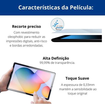 Imagem de Case Anti impacto + vidro Para Galaxy Tab S6 Lite P619