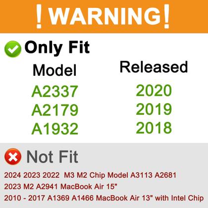 Imagem de Case B BELK compatível com MacBook Air de 13 polegadas 2020 com Acc