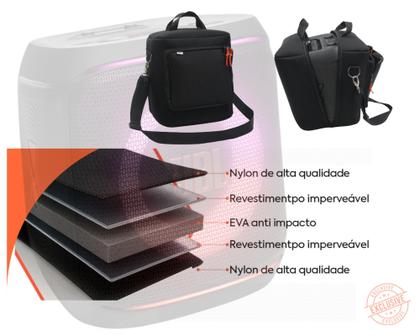 Imagem de Case Bag Compatível C/ Partybox Encore 2 - Com Bolso P/ Microfone Impermeàvel