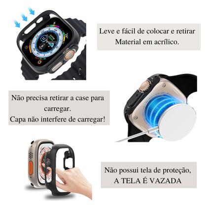 Imagem de Case Bumper de Acrilico Para Aple Watch 49mm + Vidro Premium