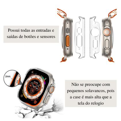 Imagem de Case Bumper de Acrilico Para Aple Watch 49mm + Vidro Premium