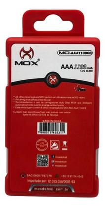 Imagem de Case C/ 8 Pilhas Recarregáveis 1100mah Aaa 1.2v Ni-mh