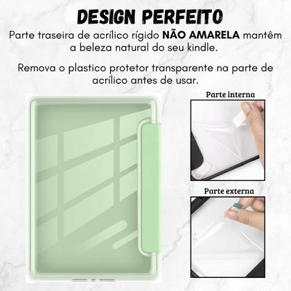 Imagem de Case C Alça Acrílico Para Kindle 12 Rs23Cv + Película Fosca