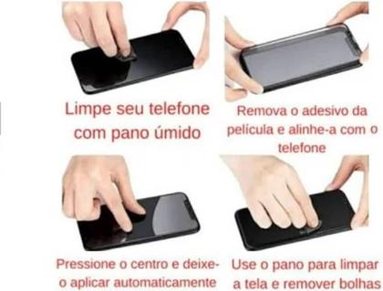 Imagem de Case Capa Capinha Silicone Aveludada + Película 3D de Vidro Samsung Galaxy A06 Coloridas