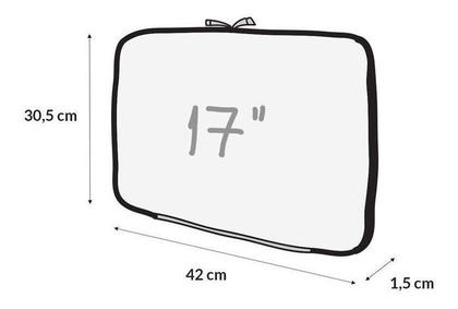 Imagem de Case Capa Notebook Premium Neoprene 17 Polegadas Preto