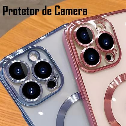 Imagem de Case Capa Para Iphone Series 13 14 15 Com Proteção De Câmera e Anel de Carregamento por Indução