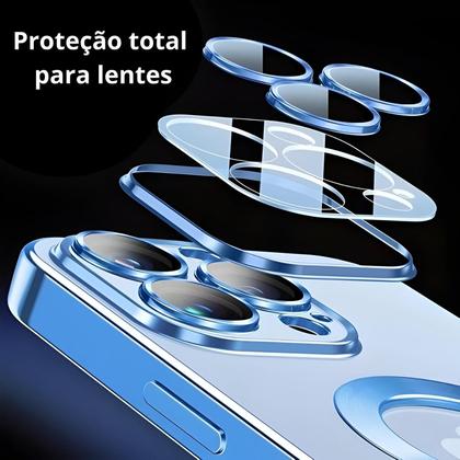 Imagem de Case Capa Para Iphone Series 13 14 15 Com Proteção De Câmera e Anel de Carregamento por Indução