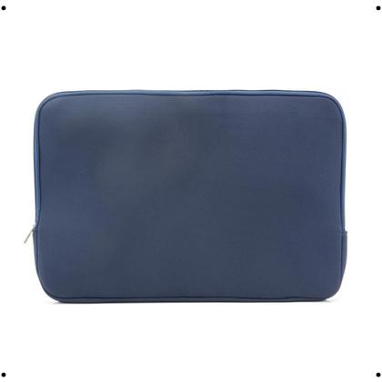Imagem de Case Capa Pasta Azul Sem Bolso Lisa Para Guardar Notebook 14.1/15.6/17.3 Polegadas