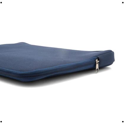Imagem de Case Capa Pasta Azul Sem Bolso Lisa Para Guardar Notebook 14.1/15.6/17.3 Polegadas
