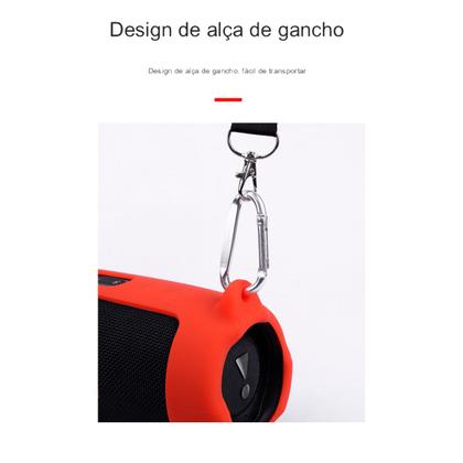 Imagem de Case Capa Silicone Proteção 360º com Alça Compatível p/ Jbl Charge 5