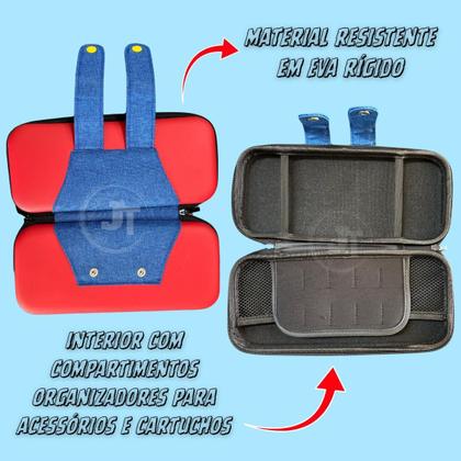 Imagem de Case Capa Switch Oled Video Game Bolsa Estojo Resistente