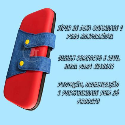 Imagem de Case Capa Switch Oled Video Game Bolsa Estojo Resistente