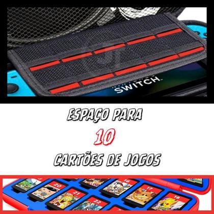 Imagem de Case Capa Switch Oled Video Game Bolsa Estojo Resistente