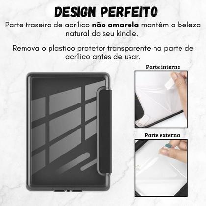 Imagem de Case Com Alça Tecido Para Kindle 11 C2V2L3 + Película Fosca