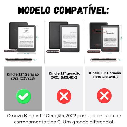 Imagem de Case Com Alça Tecido Para Kindle 11 C2V2L3 + Película Fosca