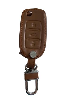 Imagem de Case E Chaveiro Para Chave Canivete 3 Botões Novo Fusca