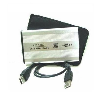 Imagem de Case em Aluminio HD 2.5 Notebook SATA p/ USB 2.0 - PRATA