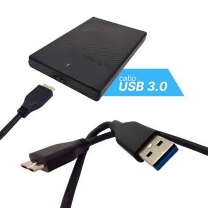 Imagem de Case Externo Gaveta Para Hd Sata 2.5 Notebook Slim Usb 3.0 5 Gbps Exbom CGHD-36