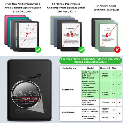 Imagem de Case Fintie para Kindle Paperwhite de 12ª e 11ª geração 2024/2021