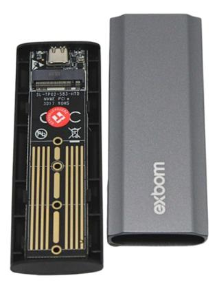 Imagem de Case Gaveta SSd M.2 Nvme 2230 a 2280 USB 3.1 e USB-C 10GB/s