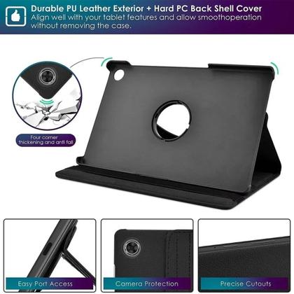 Imagem de Case Giratoria PTablet Galaxy Tab A9 + Película 9H + Caneta