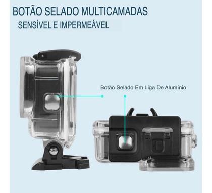 Imagem de Case Gopro 9 10 11 12 Caixa Estanque Protetora 60m Prova D'água