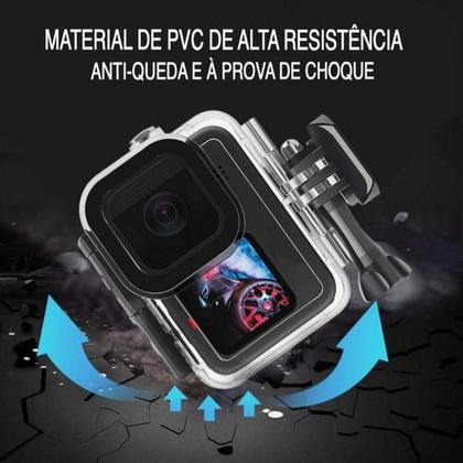 Imagem de Case Gopro 9 10 11 12 Caixa Estanque Protetora 60m Prova D'água