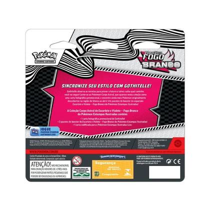 Imagem de Case Lacrada 12 Blisters Triplos FOGO BRANCO Pokémon COPAG