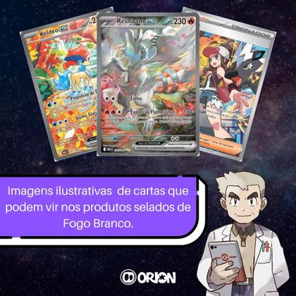 Imagem de Case Lacrada 12 Blisters Triplos FOGO BRANCO Pokémon COPAG