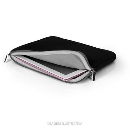 Imagem de Case Neoprene Para Notebook Até 15,6 Polegadas Preto E Cinza Bo400