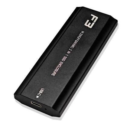 Imagem de Case para SSD M2 NVME e NGFF em Metal USB 3.0 e Type C CS-ADPM-NGFF/NVME F3