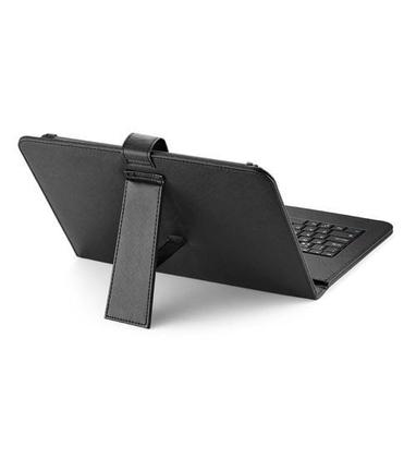Imagem de Case preta Capa com Teclado para Tablet de 9 e 10.5 Polegadas Tipo C p/ Estudo Faculdade