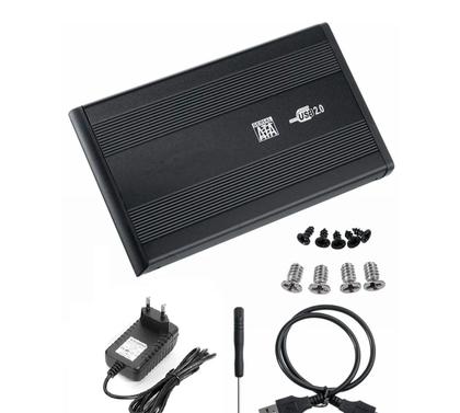 Imagem de Case Preta Sata Usb Para Hd Disco Rígido 3.5mm