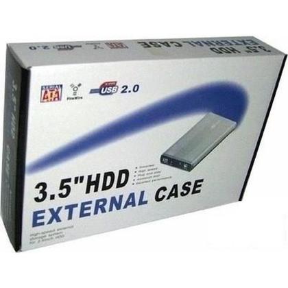 Imagem de Case Preta Sata Usb Para Hd Disco Rígido 3.5mm