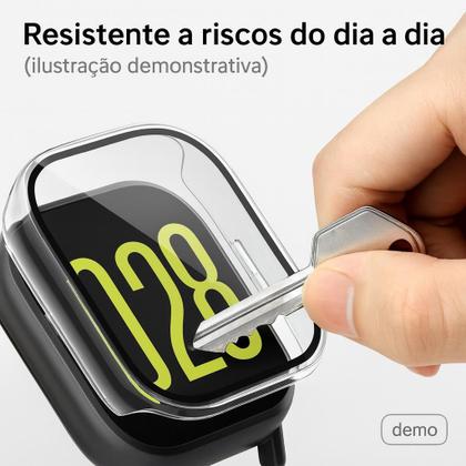 Imagem de Case Protetora 360 TPU Redmi Watch 5 Active C Película Integrada AntiImpacto