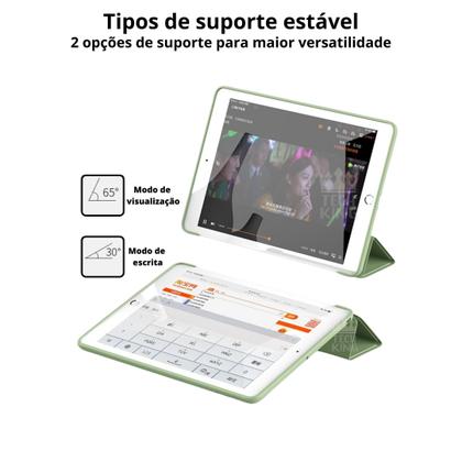 Imagem de Case Protetora AutoSleep Para Galaxy Tab A7 Lite + Vidro 9h